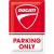 Ducati Parking Only Szyld Tablica 20x30 Blacha Plakat